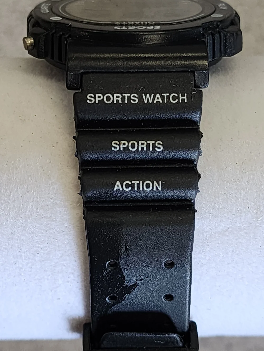 Vintage Black Digital Sports Watch Animated Multi Sport Display Retro Quartz